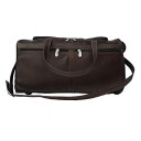 【送料無料】 ピエル レザー メンズ ボストンバッグ バッグ Piel Leather Duffel On Wheels Chocolate