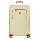 【送料無料】 ブリックス メンズ スーツケース バッグ Brics Firenze Spinner 27" Split Frame Cream - limited stock