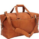 【送料無料】 ピエル レザー メンズ ボストンバッグ バッグ Piel Leather Extra Large Zip-Pocket Duffel Saddle