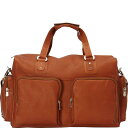 【送料無料】 ピエル レザー メンズ スーツケース バッグ Piel Leather Multi-Pocket Carry-On Saddle(4)