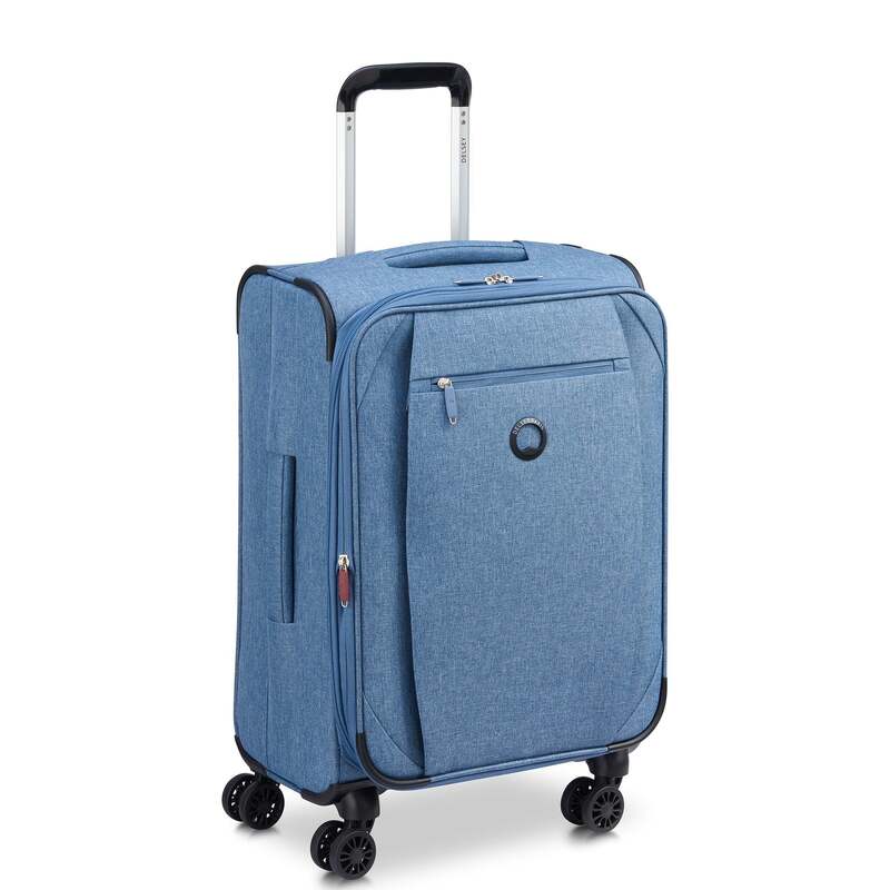 【送料無料】 デルシー メンズ スーツケース バッグ Delsey Rami Carry-On Plus Expandable Spinner Light Blue