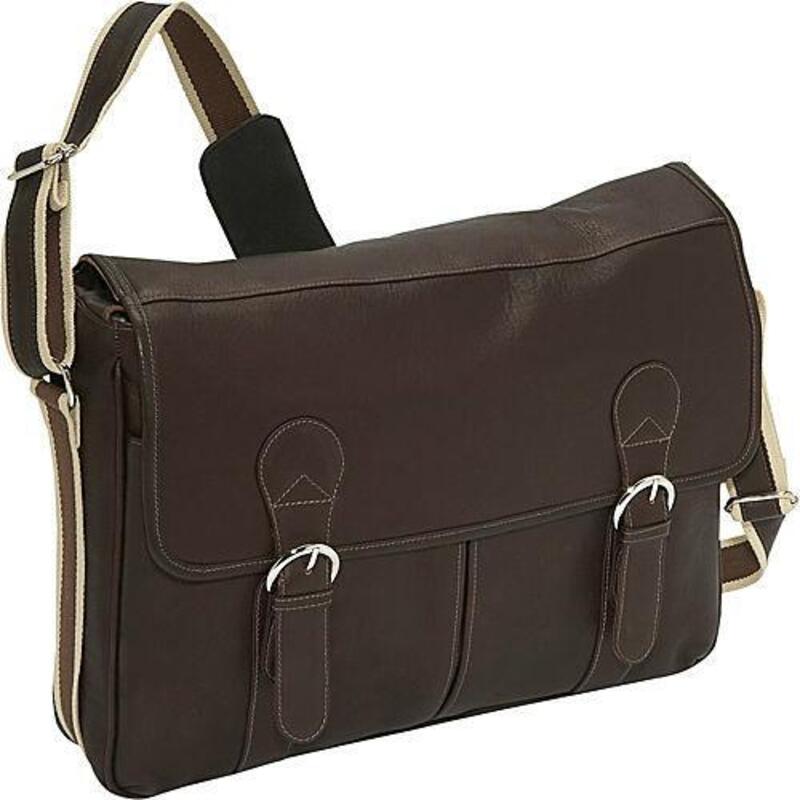 ピエル レザー メンズ バッグ ショルダーバッグ Piel Leather Classic Expandable Messenger Bag Chocolate チョコレート