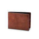 【送料無料】 ボスカ メンズ 財布 アクセサリー Bosca Dolce Leather Small Bifold Wallet Amber