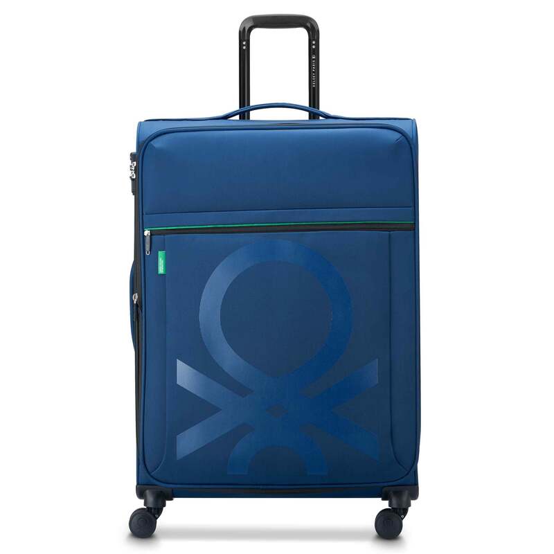 【送料無料】 デルシー メンズ スーツケース バッグ Delsey Color Block 27" Expandable Spinner Upright Navy