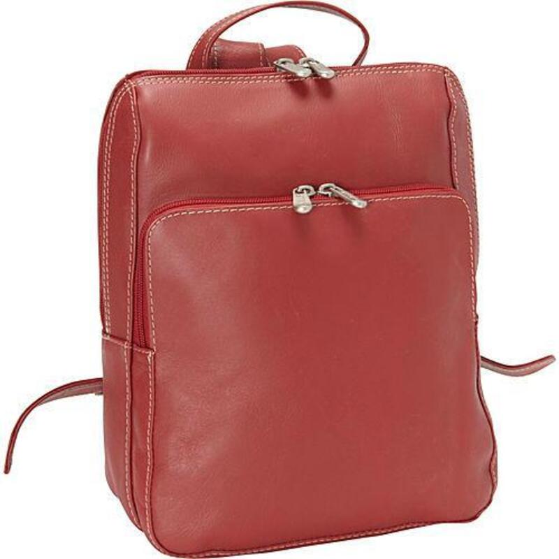 ピエル レザー メンズ バッグ バックパック・リュックサック Piel Leather Slim Front Pocket Backpack Red - limited stock レッド(4)