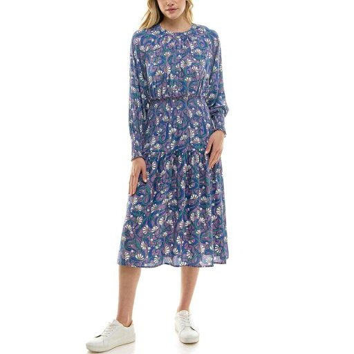 【送料無料】 ニコルミラー レディース ワンピース トップス Women's Nicole Miller Lora Long Sleeve Printed Dress Plum Daisy 【送料無料】 ニコルミラー レディース ワンピース トップス Women's Nicole Miller Lora Long Sleeve Printed Dress Plum Daisy