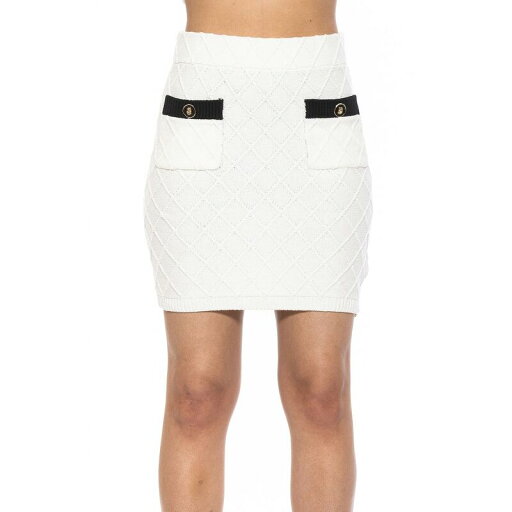 【送料無料】 アレクシアアドマー レディース スカート ボトムス Women's ALEXIA ADMOR Bex Knit Contrast Front Pocket Patch Mini Skirt Ivory 【送料無料】 アレクシアアドマー レディース スカート ボトムス Women's ALEXIA ADMOR Bex Knit Contrast Front Pocket Patch Mini Skirt Ivory