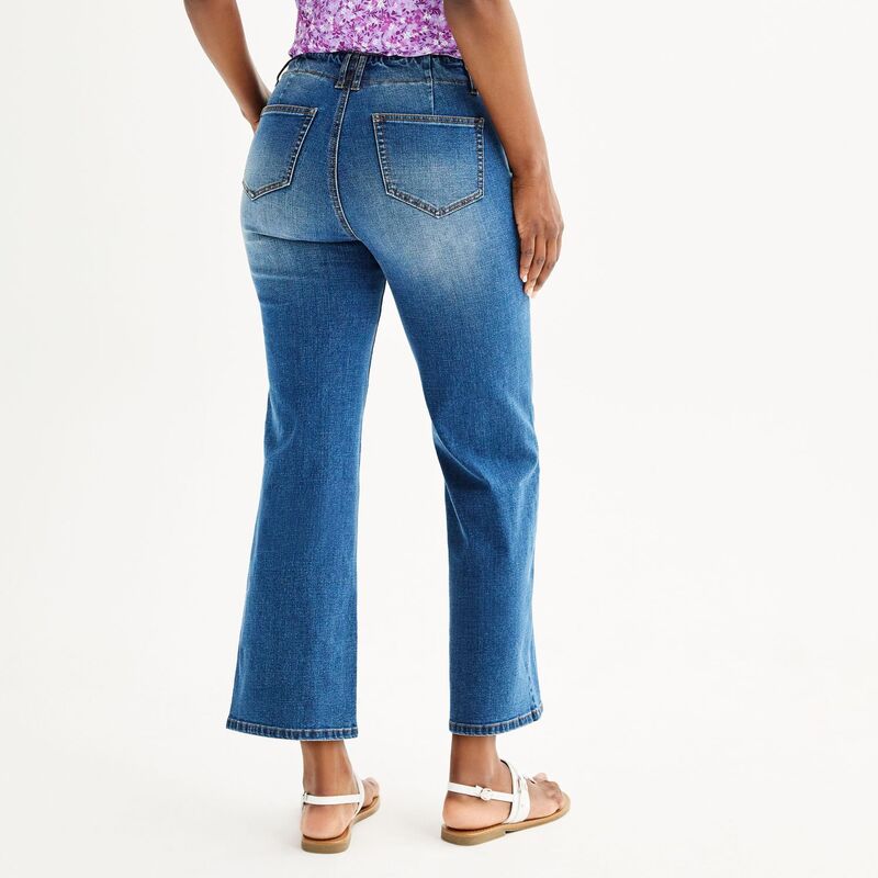 【送料無料】 ドレイパージェームス レディース デニムパンツ ジーンズ ボトムス Women's Draper James Flat Front Wide Leg Pants Medium Wash