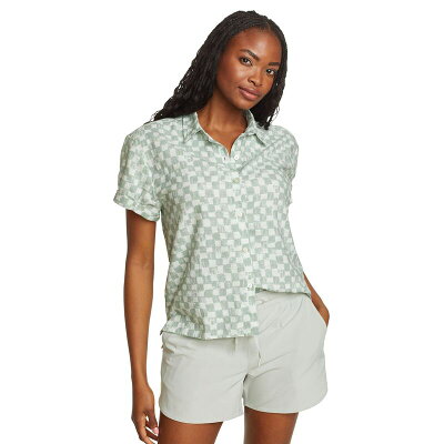 【送料無料】 エディー バウアー レディース シャツ トップス Women's Eddie Bauer Button-Down Baja Shirt Seamist