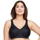 【送料無料】 グラマライズ レディース ブラジャー アンダーウェア Plus Size Glamorise Full-Figure MagicLift Fron...