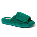 【送料無料】 ディアフォームズ レディース サンダル シューズ Dearfoams Mickey Terrycloth Women's Slide Slippers Deep Green(4)