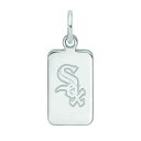 【送料無料】 ロゴアート レディース ブレスレット・バングル・アンクレット アクセサリー LogoArt Sterling Silver Chicago White Sox Tag Pendant Sterling Silver