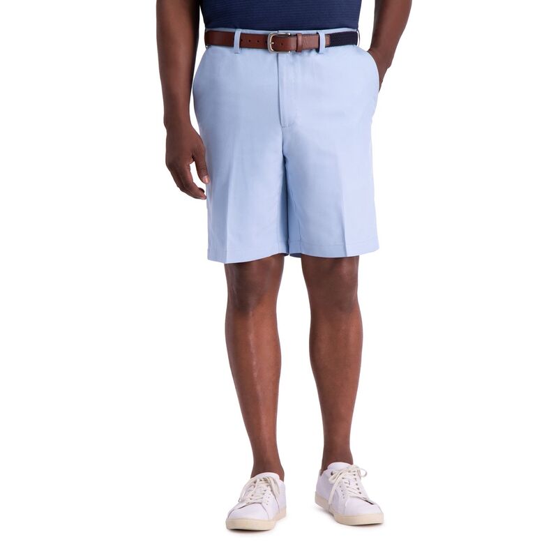【送料無料】 ハガー メンズ ハーフパンツ・ショーツ ボトムス Men's HaggarR Cool 18R PRO Straight-Fit Solid Oxford Stretch Flat-Front Shorts Light Blue