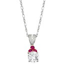 【送料無料】 アンブランデッド レディース ネックレス・チョーカー・ペンダントトップ アクセサリー Sterling Silver Lab-Created Wh...