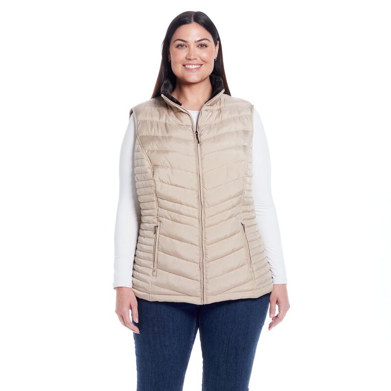 ウェザーキャスト レディース アウター ジャケット・ブルゾン プラスサイズ ベスト Plusize Weathercast Plush Lined Vest Beechwood
