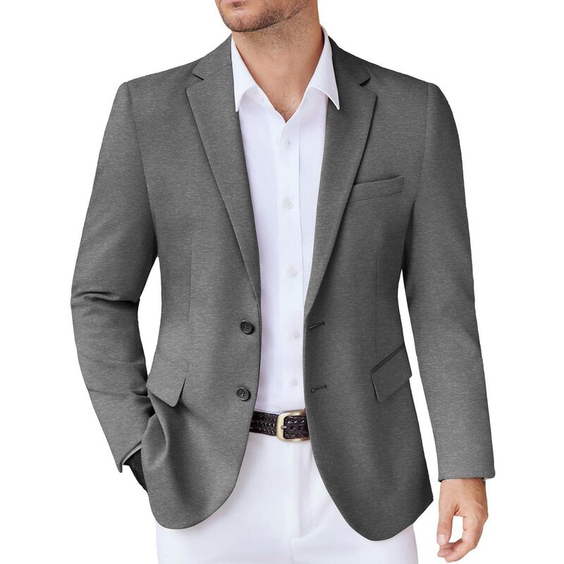 クーファンディ レディース アウター ジャケット ブルゾン トール セーター コート ブレザー COOFANDY Men Casual Sweater Blazer Jacket Lightweight Businessports Coats Big and Tall Dark Grey グレー