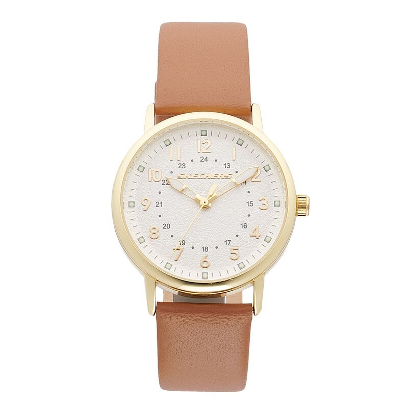 【送料無料】 スケッチャーズ レディース 腕時計 アクセサリー SkechersR Women's Matteson Brown Strap Watch Brown