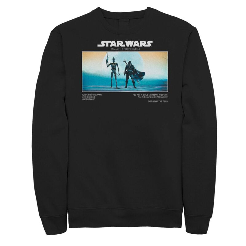 【送料無料】 ライセンス キャラクター メンズ Tシャツ トップス Big & Tall Star Wars It Takes Two Sweatshirt Black