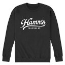 【送料無料】 ライセンス キャラクター メンズ Tシャツ トップス Men's Hamm's Vintage Logo Fleece Sweatshirt Black(4)