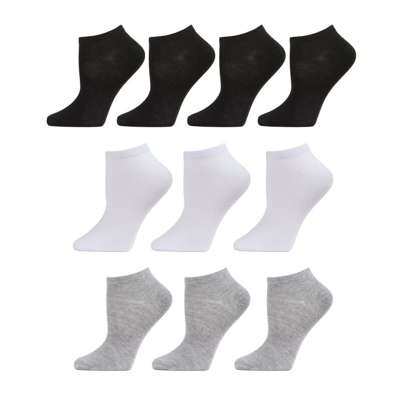 ̵ ⥤ ǥ   Solid Lowcut Sock 10 Pair Pack Black White...