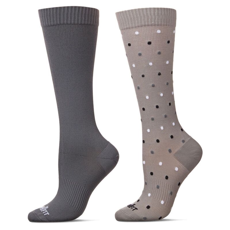 ̵ ⥤ ǥ   Women's 2 Pair Pack Dotted/ Solid Compress...
