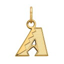 【送料無料】 ロゴアート レディース ブレスレット・バングル・アンクレット アクセサリー LogoArt Sterling Silver Arizona Diamondbacks Extra Small Pendant Gold Tone(4)