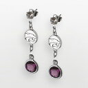 【送料無料】 ロゴアート レディース ピアス・イヤリング アクセサリー Kansas State Wildcats Silver Tone Crystal Lo...