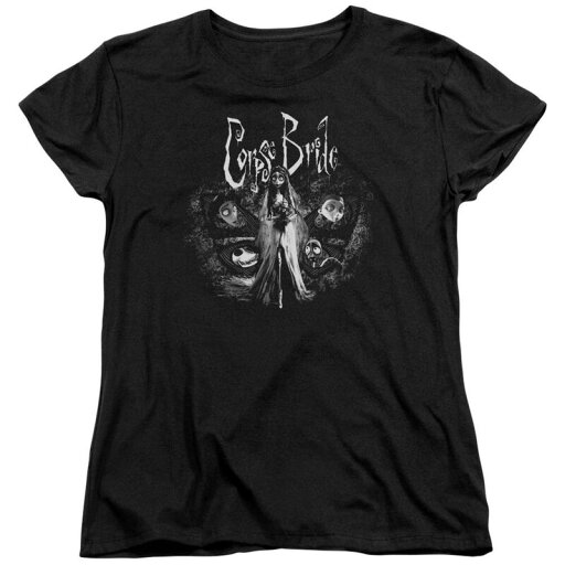 【送料無料】 ライセンス キャラクター レディース Tシャツ トップス Corpse Bride Bride To Be Short Sleeve Womens T-shirt Black 【送料無料】 ライセンス キャラクター レディース Tシャツ トップス Corpse Bride Bride To Be Short Sleeve Womens T-shirt Black