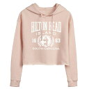 【送料無料】 ライセンス キャラクター レディース Tシャツ トップス Juniors' Hilton Head Cropped Hoodie Pink(4)