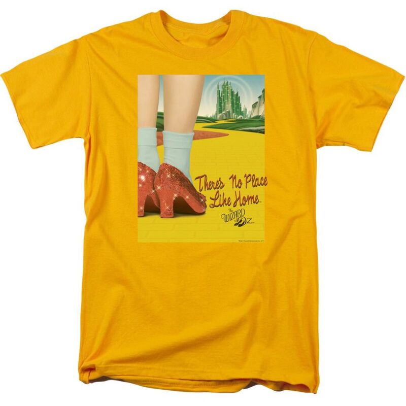 【送料無料】 ライセンス キャラクター メンズ Tシャツ トップス Wizard Of Oz The Way Home Short Sleeve Adult T-shirt Gold