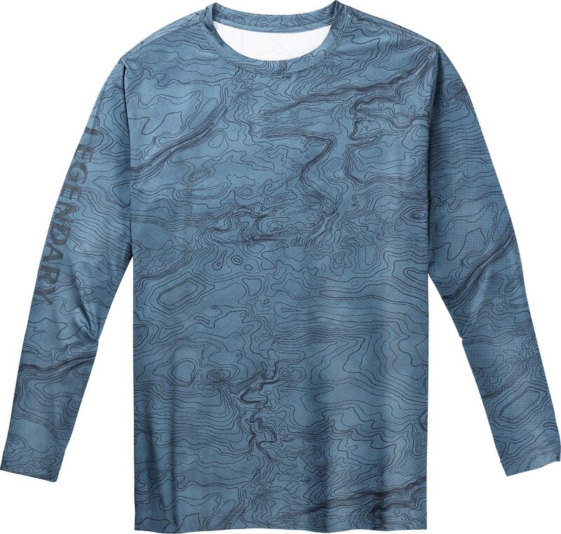 レジェンダリーホワイトテイルズ レディース トップス Tシャツ Men's Legendary Whitetails Quick Drying UPF 50+ Sun Protection Long Sleeve T Shirt Aegean Trail