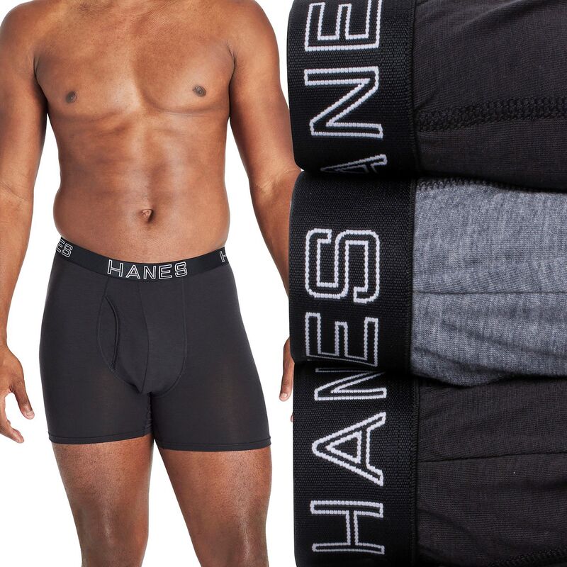 【送料無料】 ヘインズ メンズ ボクサーパンツ アンダーウェア Big & Tall Hanes UltimateR Comfort Fl..
