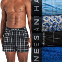 【送料無料】 ヘインズ メンズ ボクサーパンツ アンダーウェア Big & Tall Hanes UltimateR Cool ComfortR 4-Pack ...