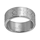 【送料無料】 アンブランデッド メンズ リング アクセサリー Stainless Steel Infinity Band - Men Grey(4)