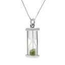 【送料無料】 アンブランデッド レディース ネックレス・チョーカー・ペンダントトップ アクセサリー Sterling Silver Gemstone Hourglass Pendant Peridot