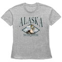 【送料無料】 フィフスサン レディース Tシャツ トップス Women's Fifth Sun Alaska "The Last Frontier" Reindeer Forest Scene Graphic Tee Heather Gray