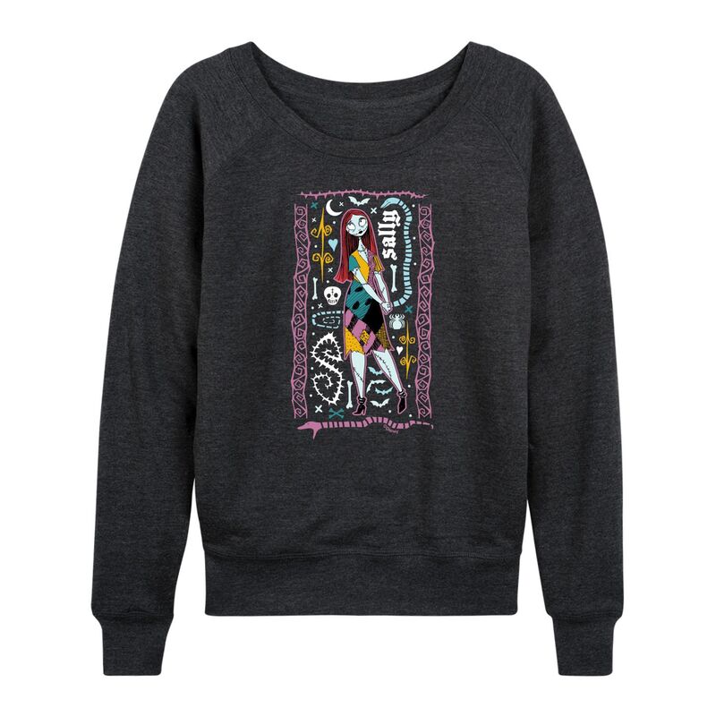 【送料無料】 ディズニー レディース Tシャツ トップス Disney's Nightmare Before Christmas Sally Women's Pullover Heather Charcoal