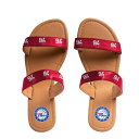 【送料無料】 アンブランデッド レディース サンダル シューズ Women's Philadelphia 76ers Double-Strap Sandals 76r Red(4)