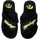【送料無料】 アンブランデッド レディース サンダル シューズ Women's FOCO Iowa Hawkeyes Script Cross Slide Slippers Iwa Black(4)