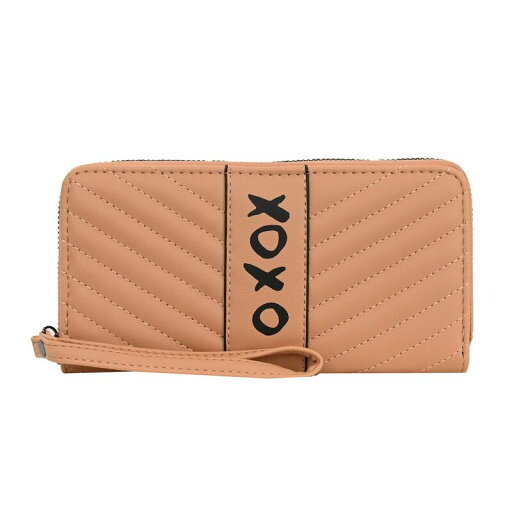 【送料無料】 キスキス レディース 財布 アクセサリー Xoxo Quilted Zip Around Wristlet Gold Tan 【送料無料】 キスキス レディース 財布 アクセサリー Xoxo Quilted Zip Around Wristlet Gold Tan