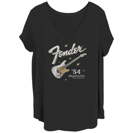 【送料無料】 ライセンス キャラクター レディース Tシャツ トップス Juniors' Plus Western Startocaster Graphic Tee Black 【送料無料】 ライセンス キャラクター レディース Tシャツ トップス Juniors' Plus Western Startocaster Graphic Tee Black