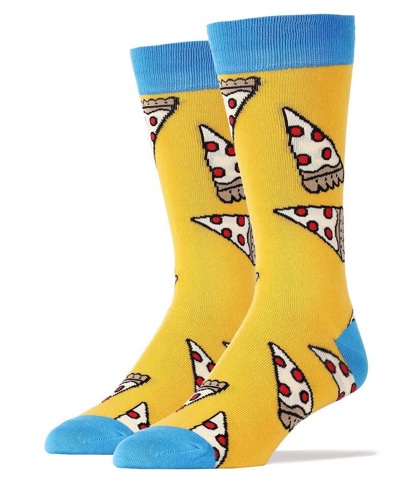 オーイエアソックス レディース アンダーウェア 靴下 Oooh Yeah Socks Men's Crew Socks -Pizza Partyellow Multi マルチカラー