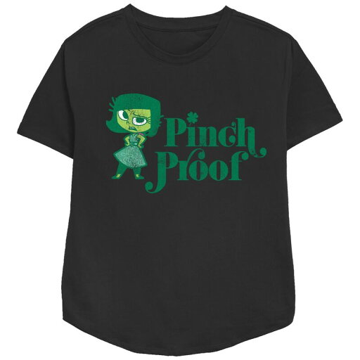 【送料無料】 ディズニー レディース Tシャツ トップス Disney's Inside Out Disgust Pinch Proof Women's Graphic Tee Black 【送料無料】 ディズニー レディース Tシャツ トップス Disney's Inside Out Disgust Pinch Proof Women's Graphic Tee Black