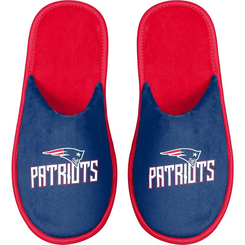 【送料無料】 フォコ メンズ サンダル シューズ Men's FOCO New England Patriots Scuff Slide Slippers Pat Navy