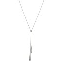 【送料無料】 ナインウェスト レディース ネックレス・チョーカー・ペンダントトップ アクセサリー Nine West Silver Tone Lariat Necklace Silver|詳細画像