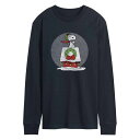 【送料無料】 ライセンス キャラクター メンズ Tシャツ トップス Men's Peanuts Flying Tee Navy(4)