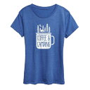 【送料無料】 ライセンス キャラクター レディース Tシャツ トップス Women's Coffee And Camping Graphic Tee Royal...