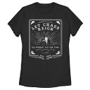 【送料無料】 ディズニー レディース Tシャツ トップス Disney's Villains Maleficent Poster Juniors' Graphic Tee Black(4)