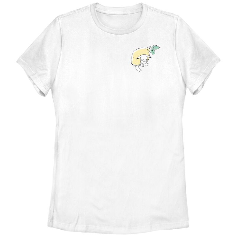 【送料無料】 ライセンス キャラクター レディース Tシャツ トップス Juniors' Pokemon Sleeping Pikachu Graphic Tee White