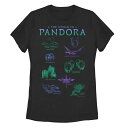 【送料無料】 ライセンス キャラクター レディース Tシャツ トップス Juniors' Avatar The World Of Pandora Flora &...